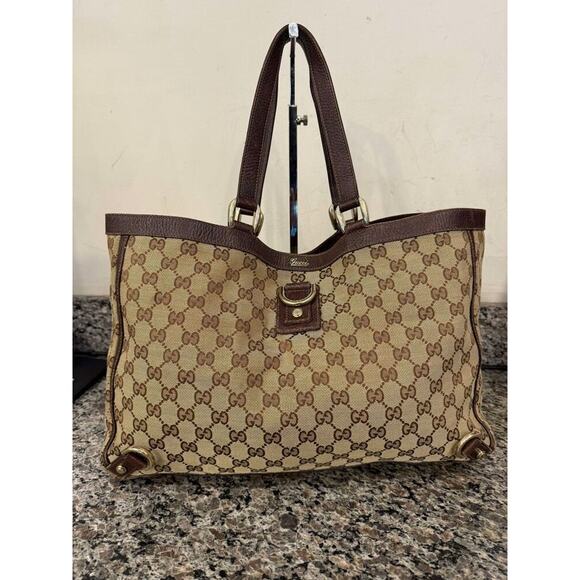 Gucci Abbey D-Ring Tote GG Canvas 342227 - Picture 1 of 14